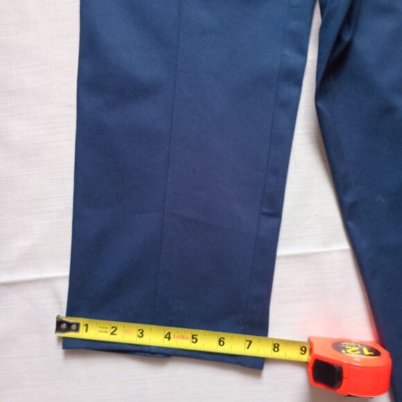 Brooks Brothers Women's Hi Rise Blue Ankle Crop Pants Straight Leg Plus Size 16 - Picture 8 of 10